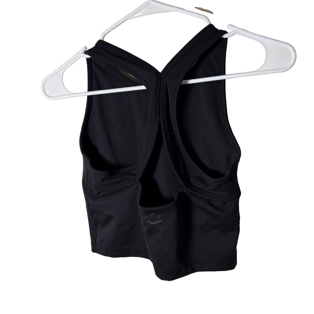 Beyond Yoga Tank Top Women's Small Black Sleeveless Sports Bra Open Back